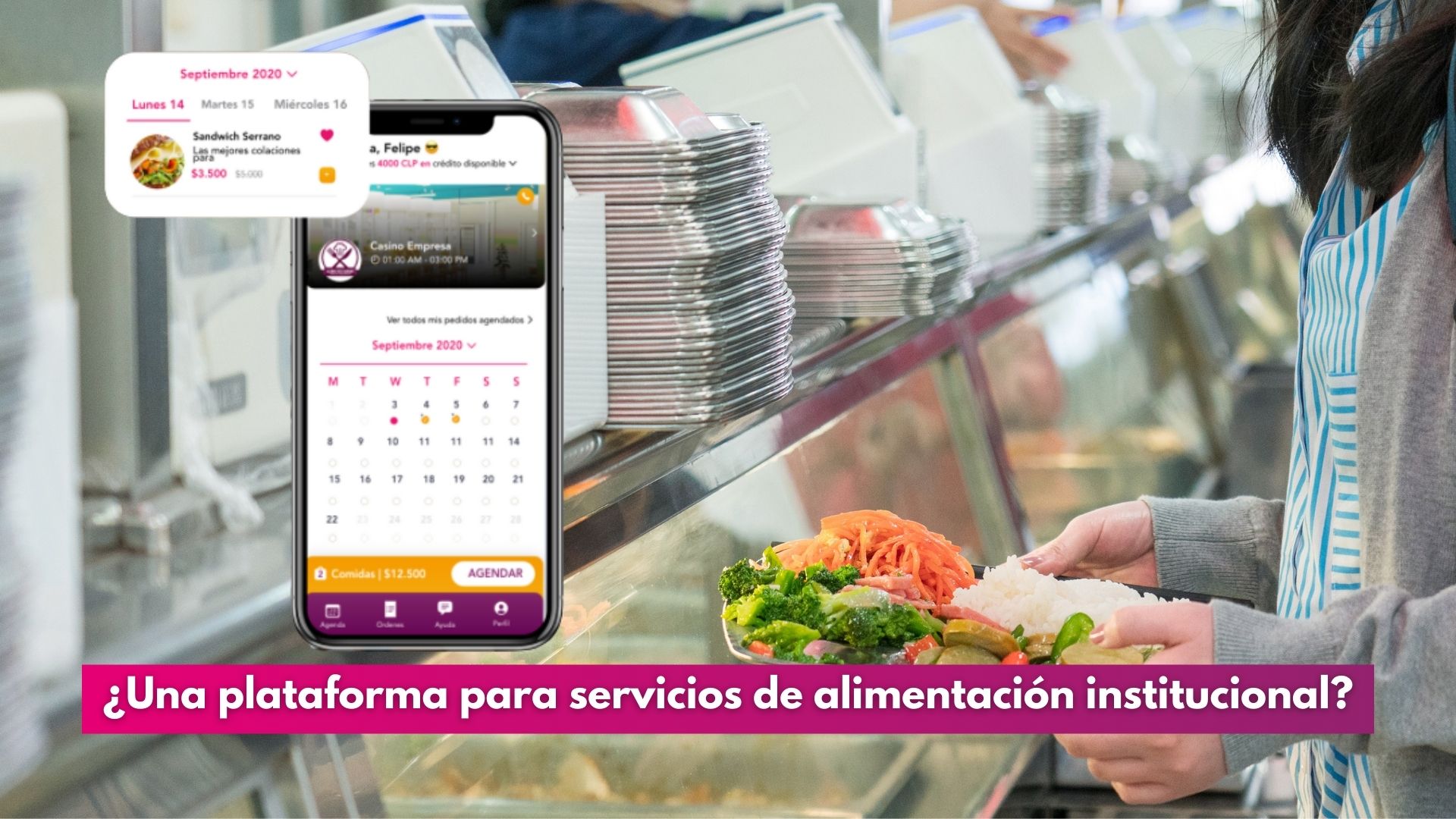 Una plataforma para servicios de alimentación institucional.